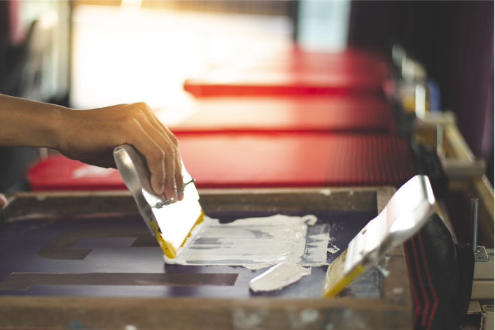 Person screen printing